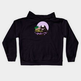 Cat Ramen (one) Kids Hoodie